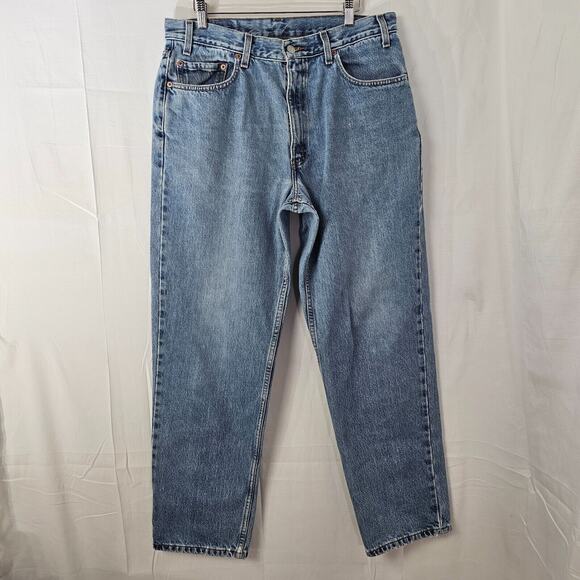 Levi's Other - Vtg Levis 550 Relaxed Fit Jeans Size Tag 36x31 Act 34x30 Blue Tapered Denim Y2K